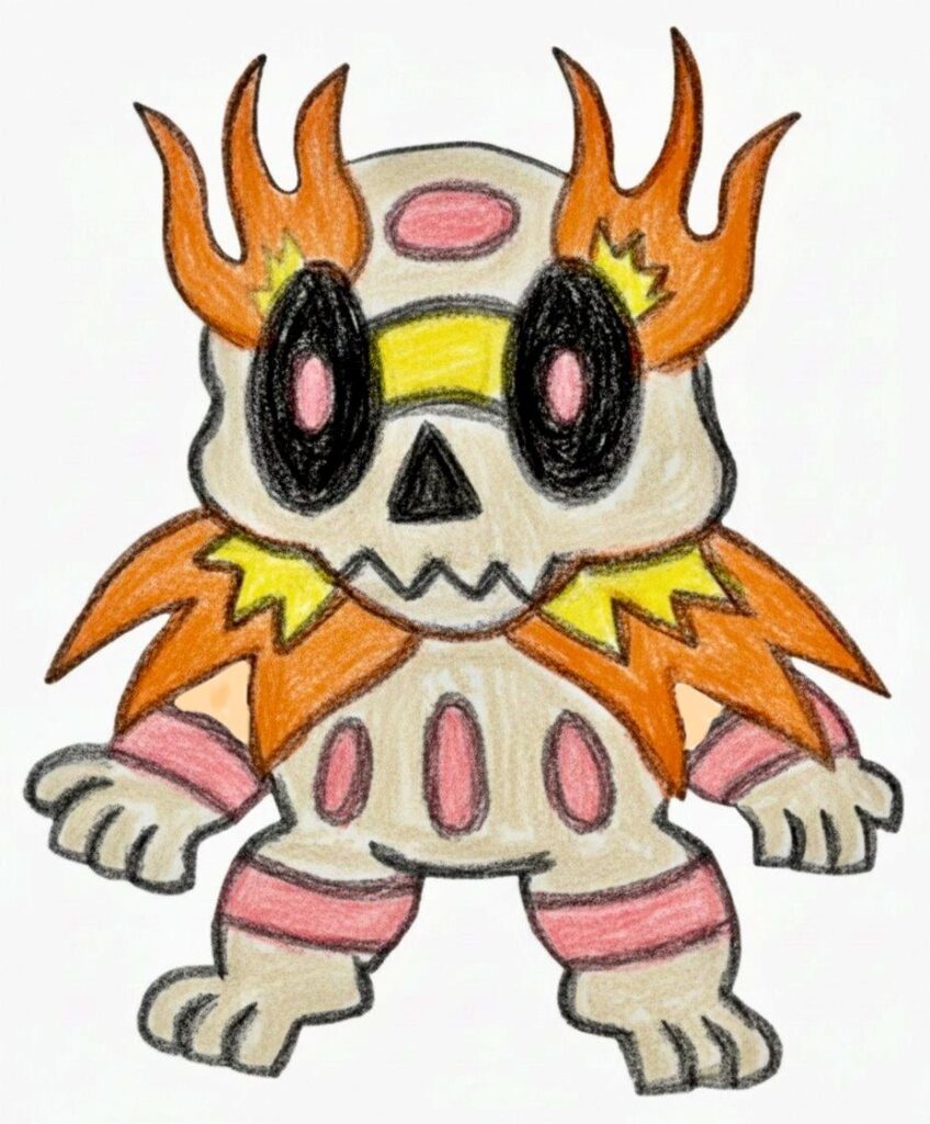Pyroskull: El Pokémon Calavera Ígnea Tipo: Fuego/Fantasma