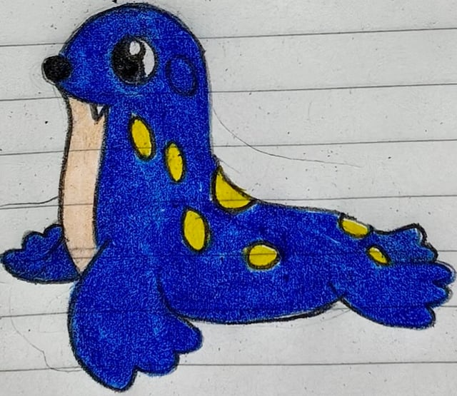 Pokemon Sea lion Type: Water/Ice y Water/Fighting, Pinni, Rugimar y Sirtón