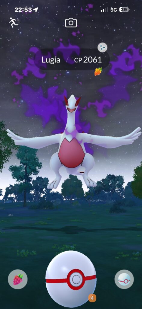 None of my poke balls would each it :((((( shiny too