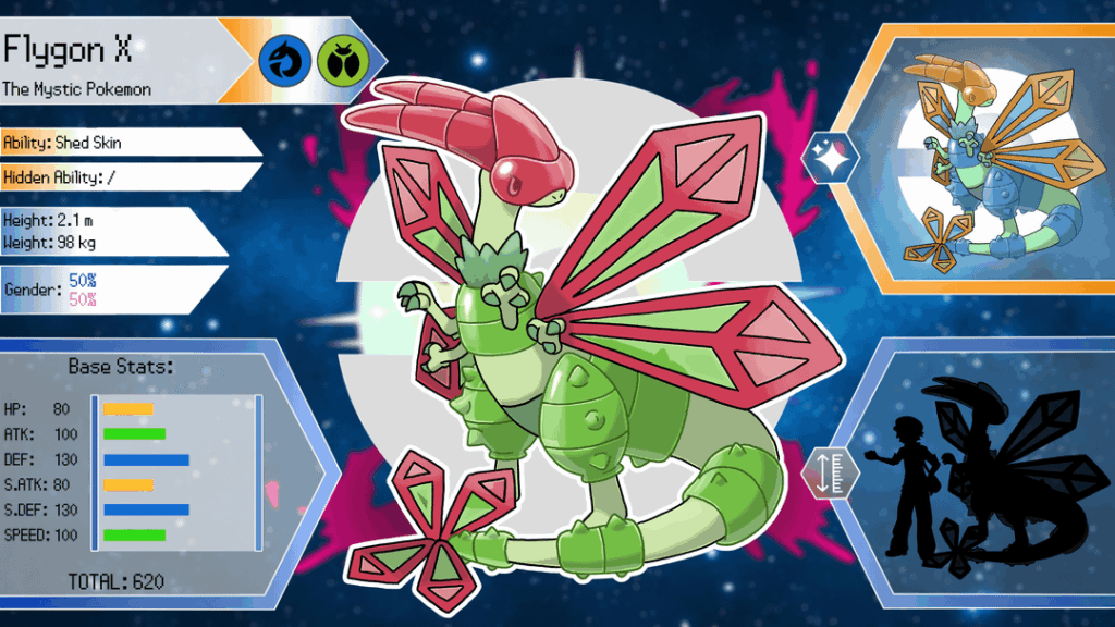 Flygon NEEDS a mega evolution, so I made 3 actually