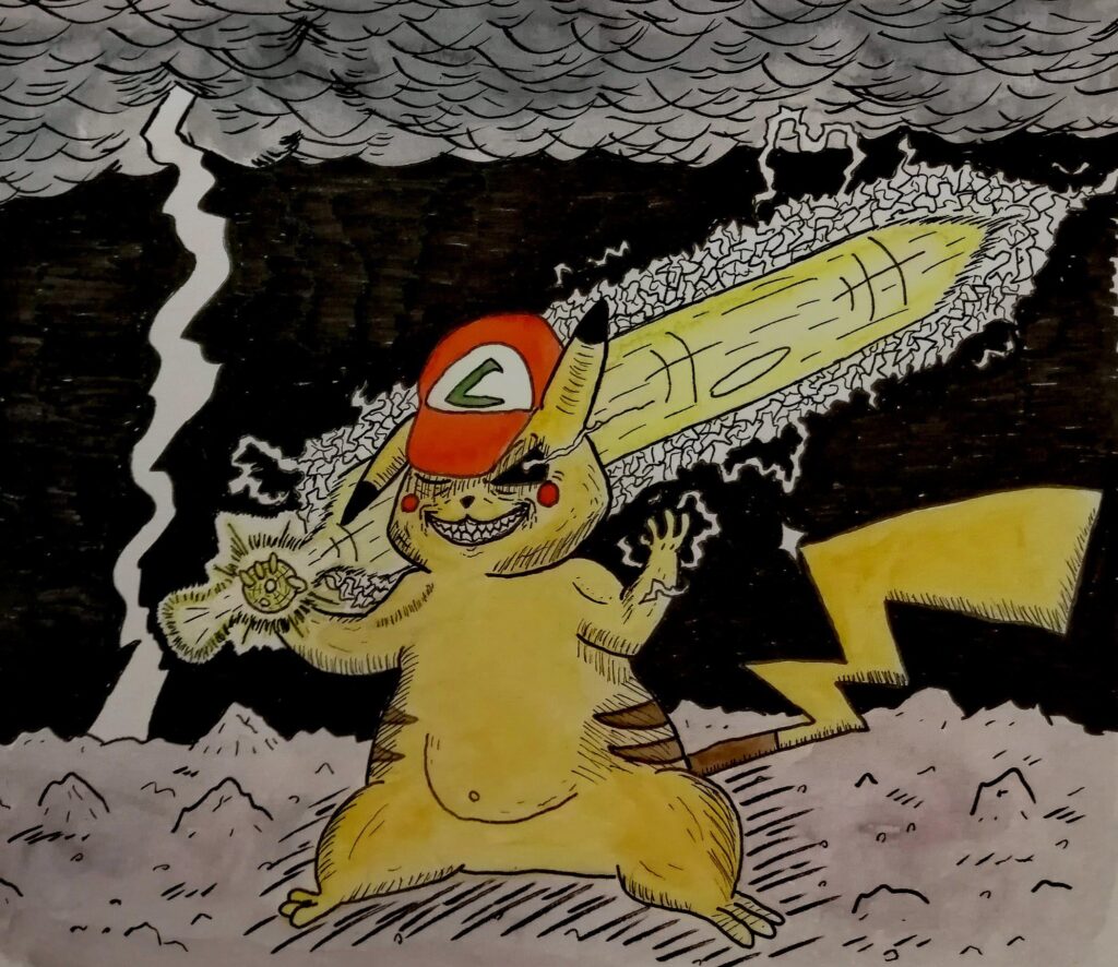 Guts-like pikachu [OC]