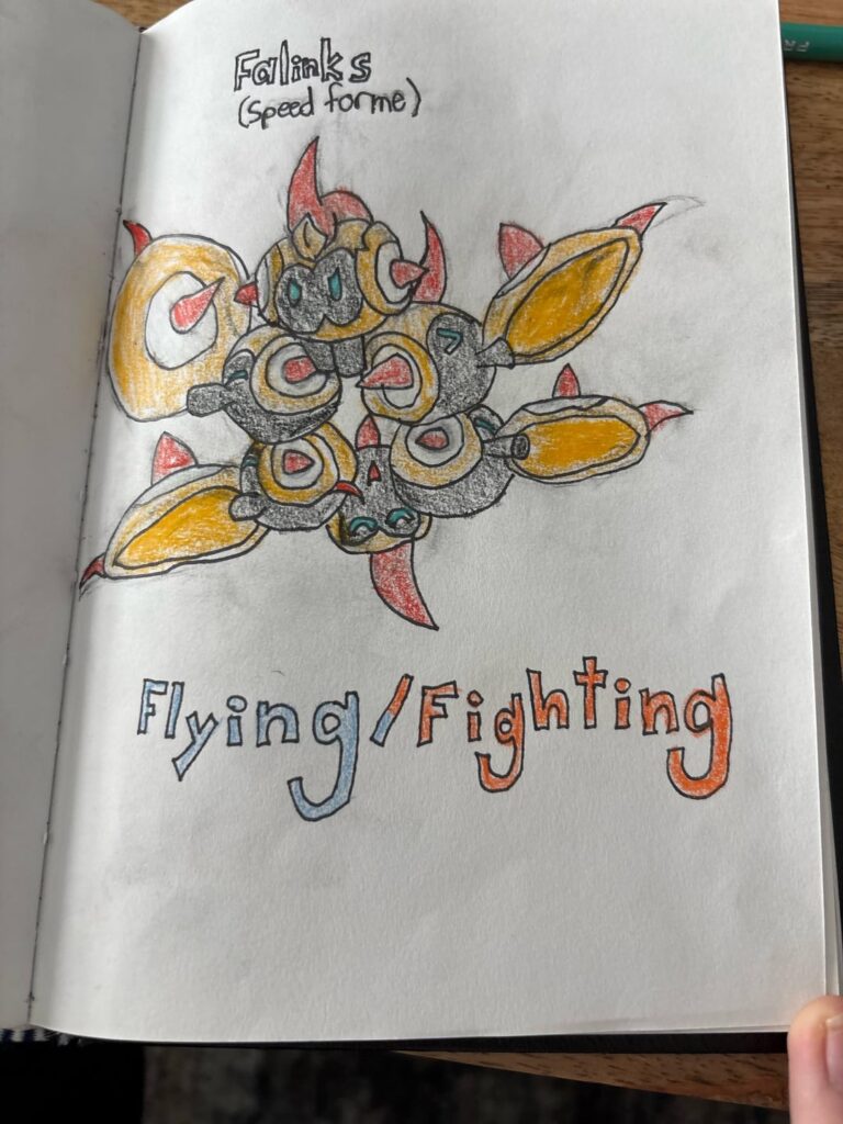 So I had an idea that what if falinks had forms like deoxys so I drew them