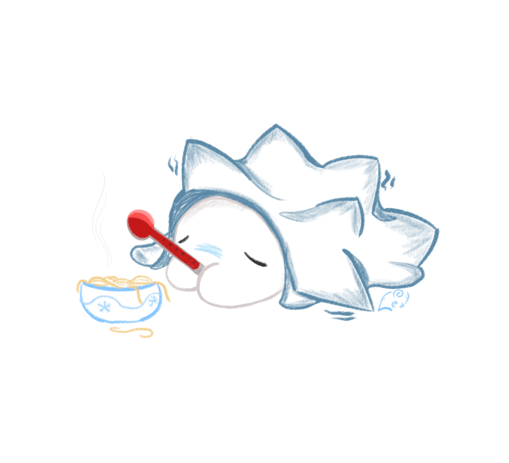 Too sick to focus on much, so I doodled a Snom instead