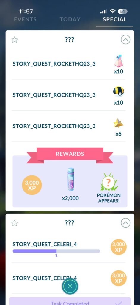 bugged special research?