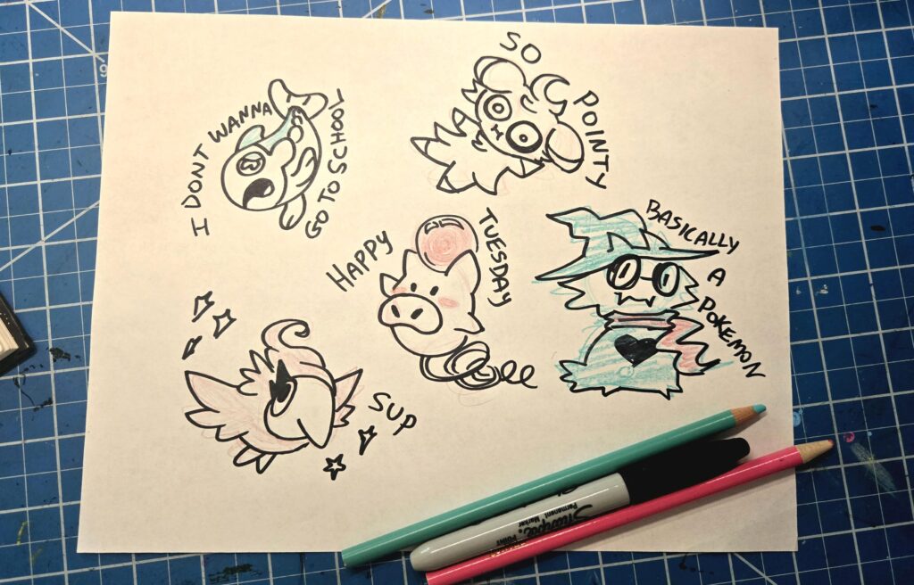 Some random pokemon sketches to start the day