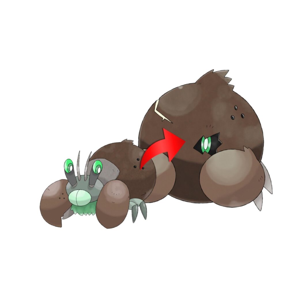 [OC] Cocopod evolves to Carahusk at level 15