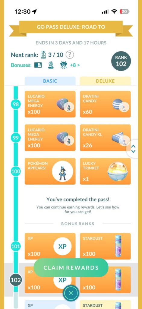 Confirmed Lucario from level 100BP has background and max mega level