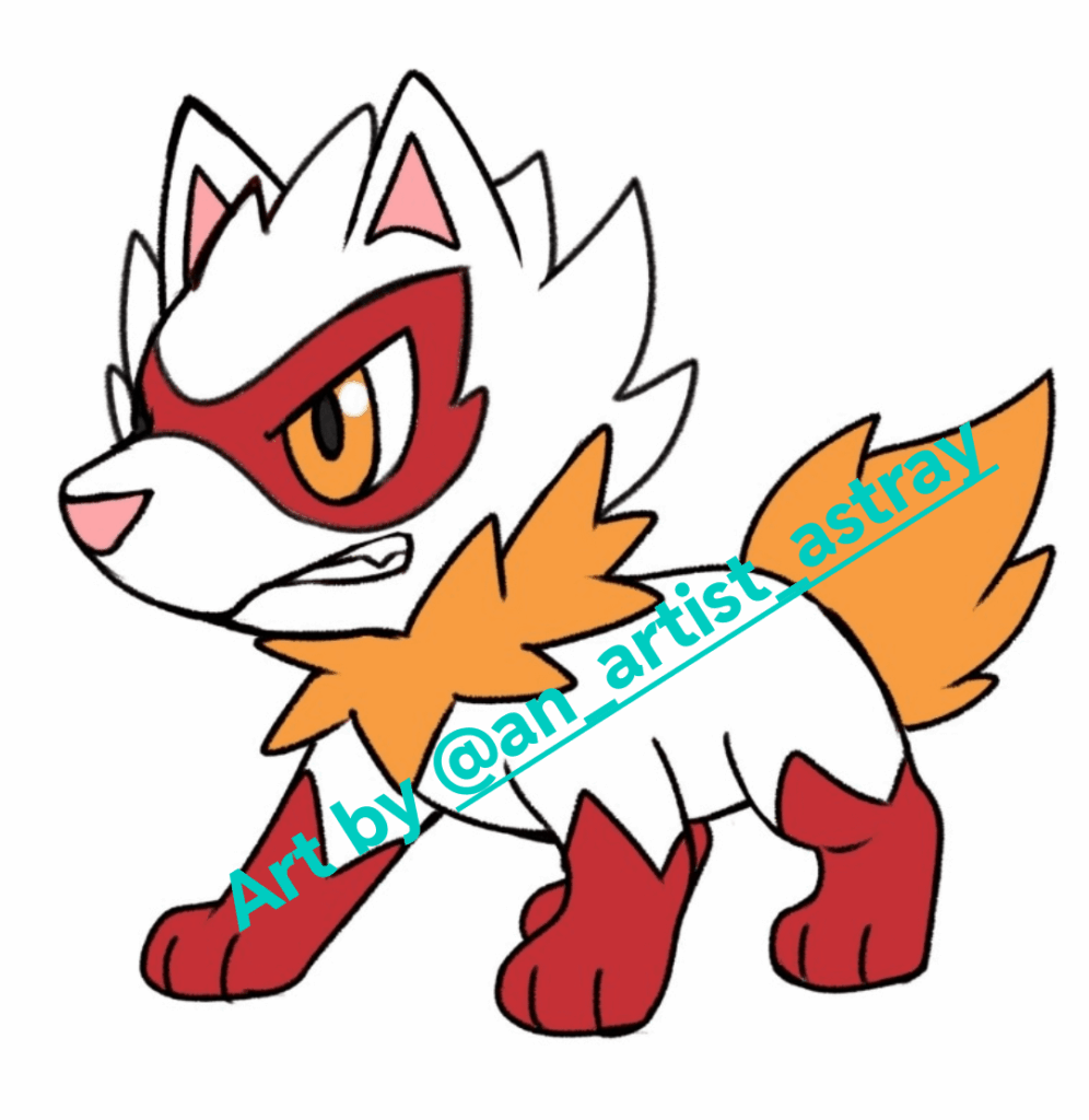 [OC] Introducing Pyruff, the Flaming Howl Pokémon