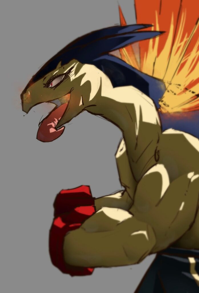 I drew a Typhlosion [OC]