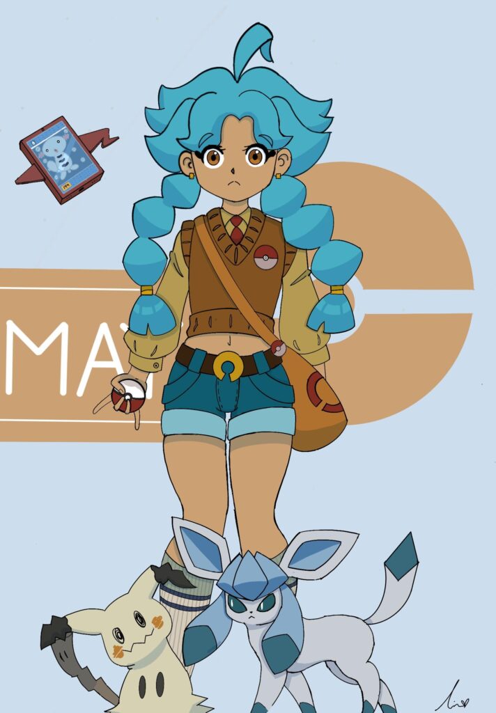 [OC] This is my second attempt at making art with procreate so idk some of the features but I love creating my baby (^w^)✏️