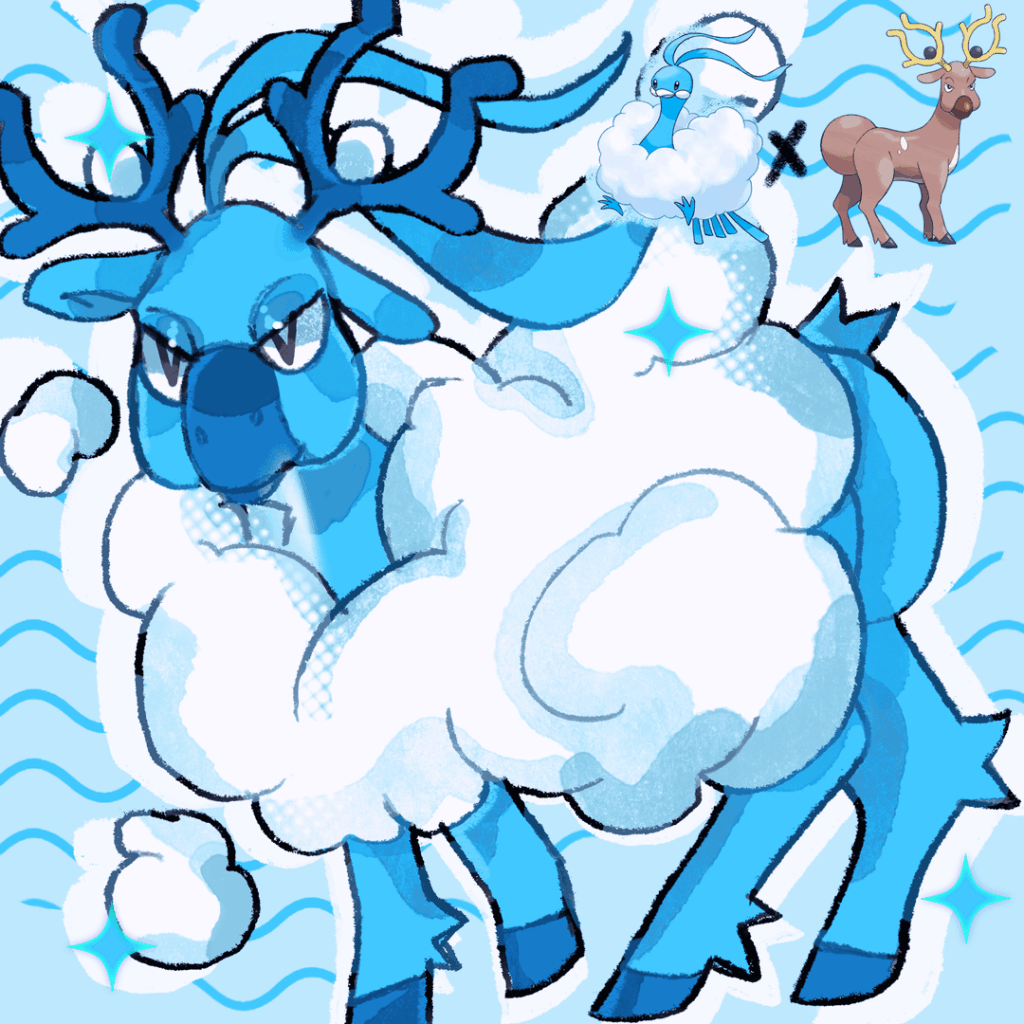 [OC] Some pokefusions I did!