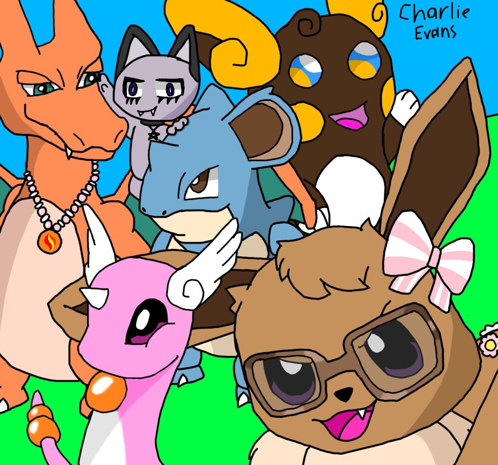 I drew my let's go eevee team🙂