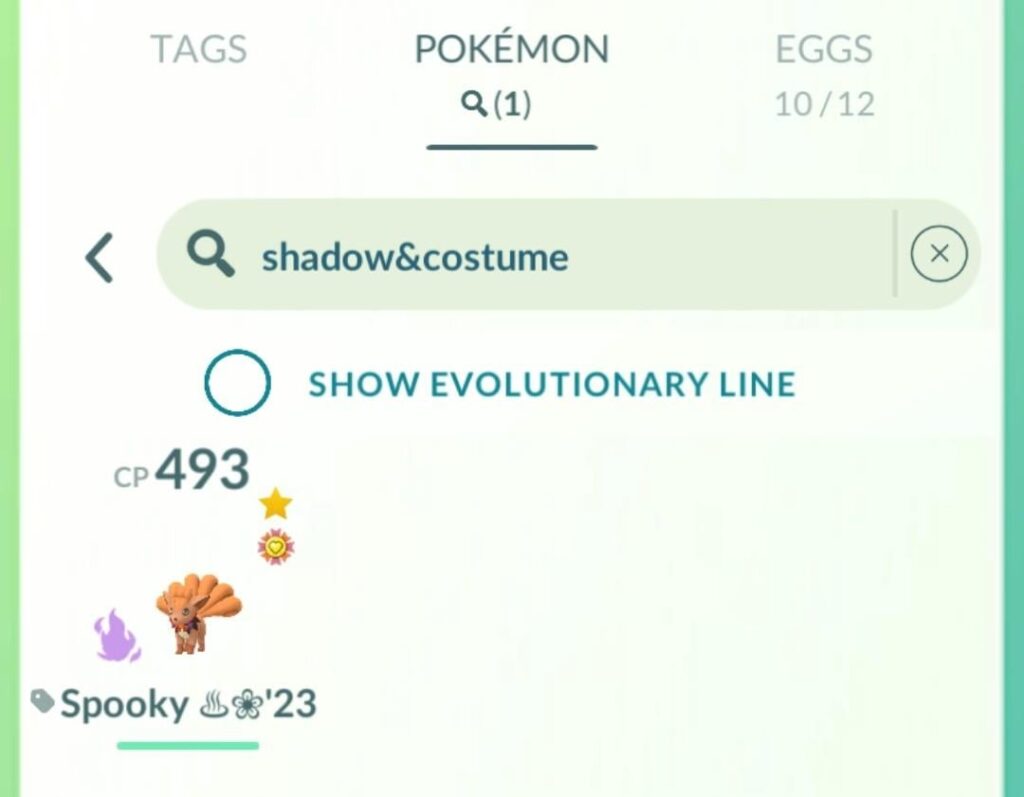 Shadow costumed Pokémon