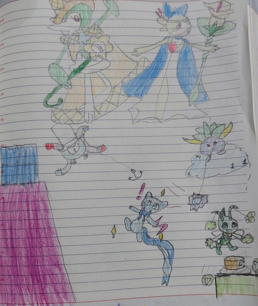 Drew pokemon in cosplays! (Also changed the pokemon that was wearing the One cosplay)