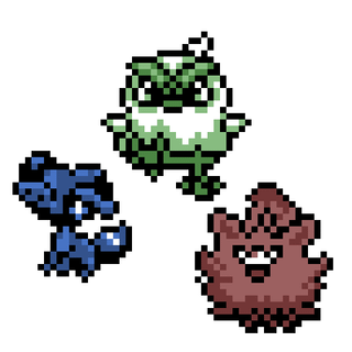 Gen 1 sprites for new starters!