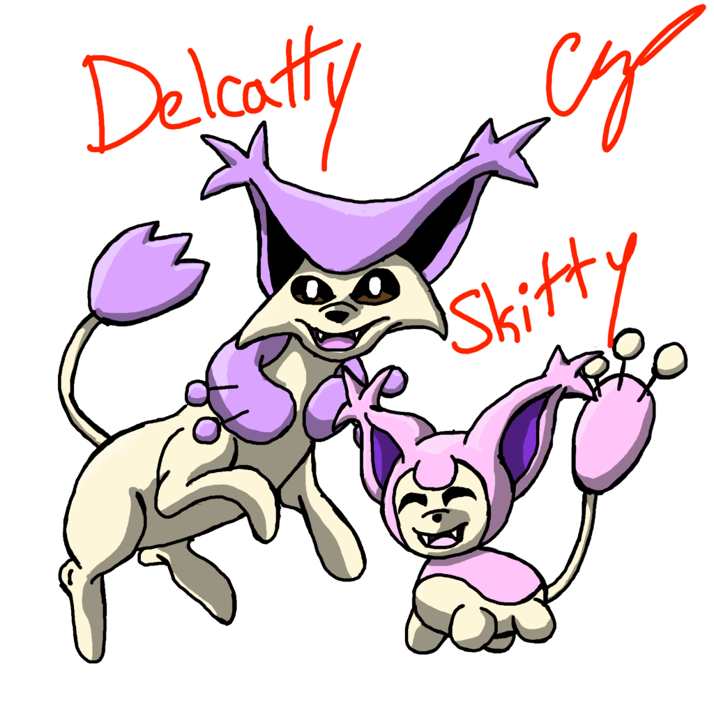 Skitty and Delcatty