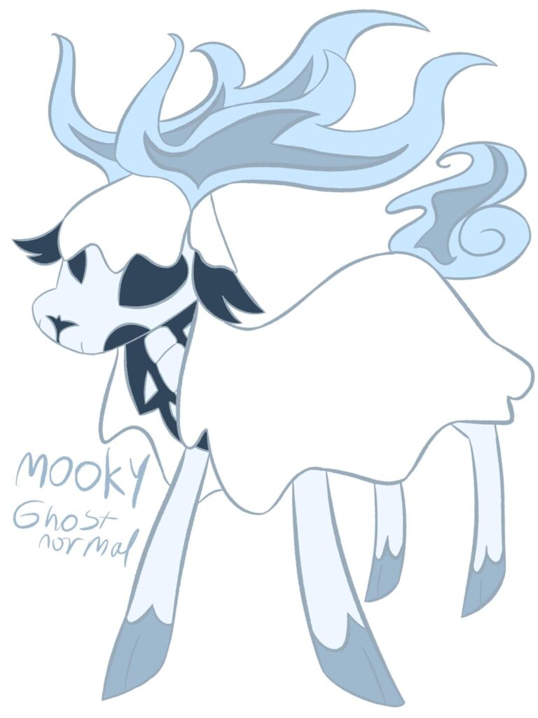 I’m making fakemon for a region based off the New England region. These two are based off the Spector Moose and Billdad (cryptids from Maine)