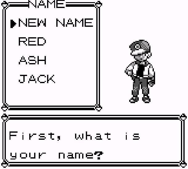 Pokemon Red - what name did you choose?