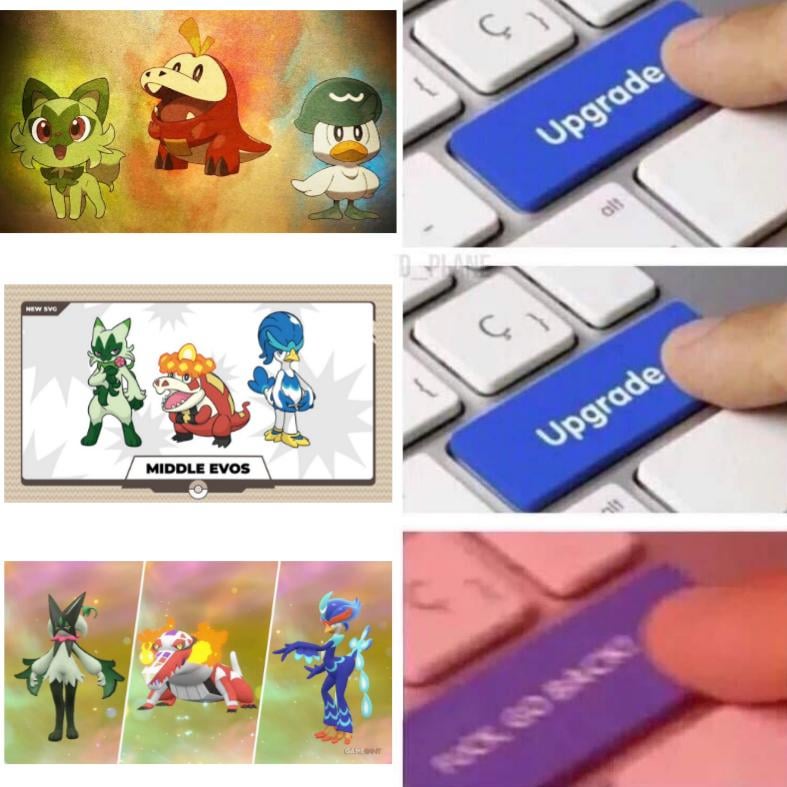 Scarlet and Violet Starters were terrible design-wise, except for Skeledirge. No wonder Pokemon company kept the final evolutions secret until release date.