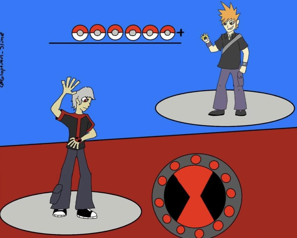 [OC] Blue VS Albedo (Pokemon VS Ben 10)