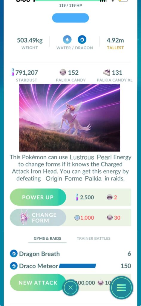 if Origin Palkia was released in 2026