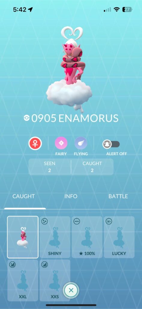 Enamorus doesn’t have a therian form pokedex entry