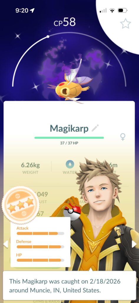 Shadow Shiny Magikarp.. Purify or Keep Shadow?