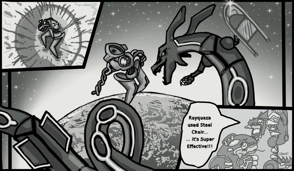 So I made this Rayquaza Playmat…