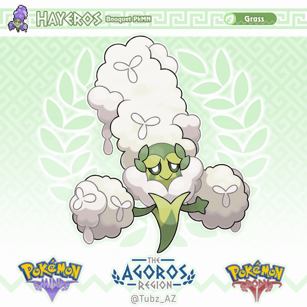 Hayeros the Bouquet Pokémon by tubz_az