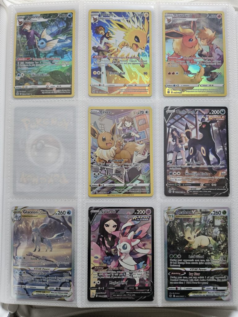 Disappointed there are no gallery cards of espeon, what card do you think would fit best on this binder page?