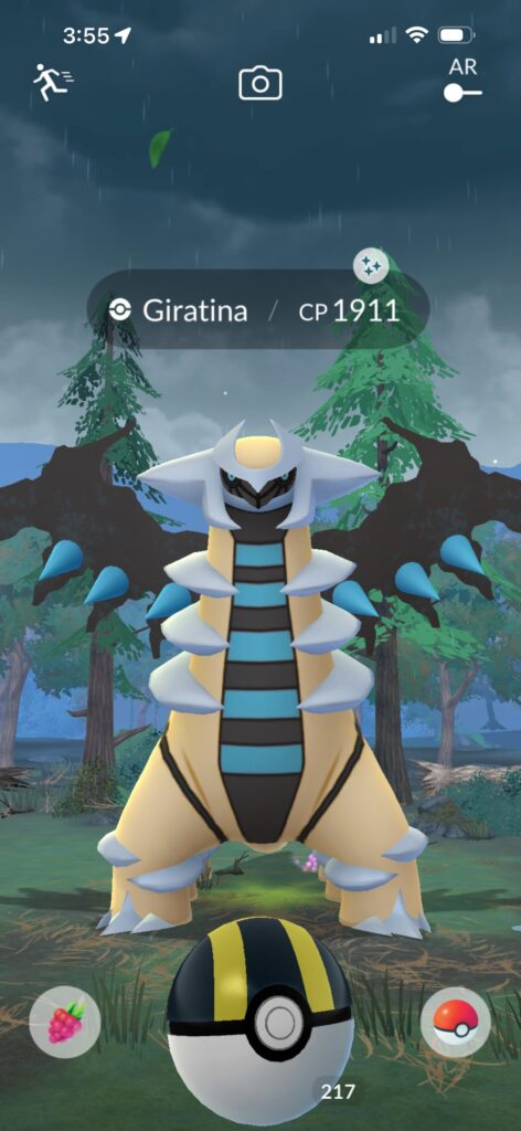 SHINY GIRATINA FROM GO PASS