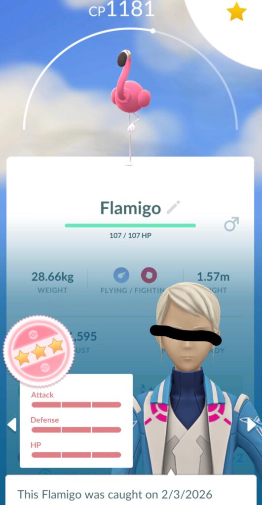 IV Flamigo in the dex