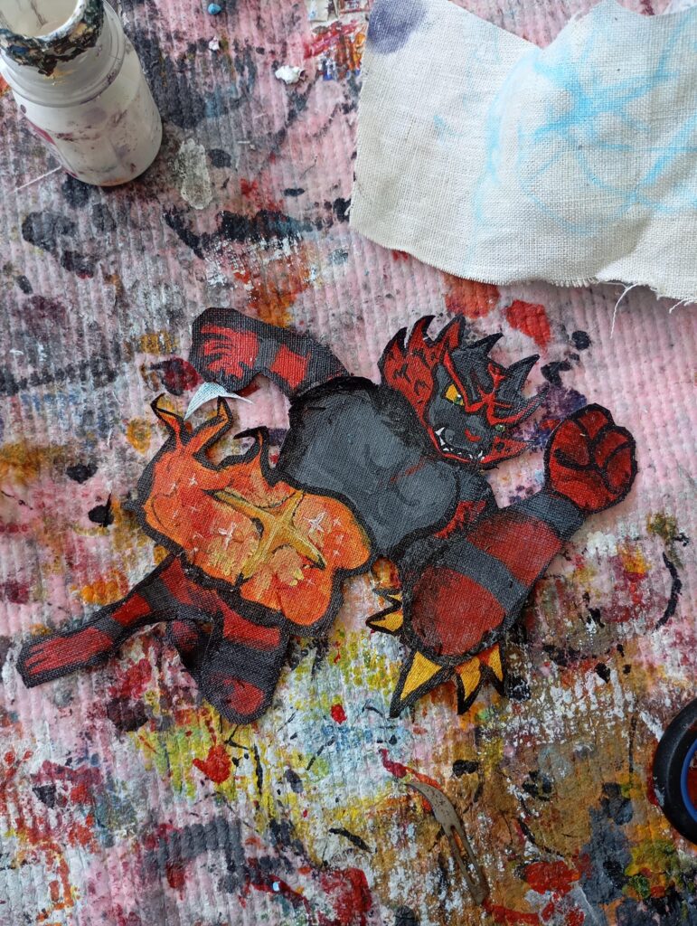 I made a cloth patch of my main in smash ultimate