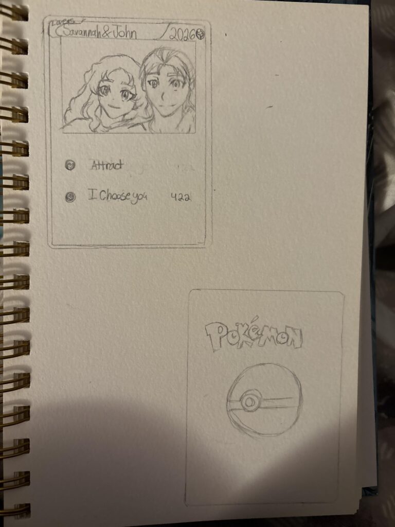 I’m making a Pokemon card for my boyfriend for Valentine’s Day!