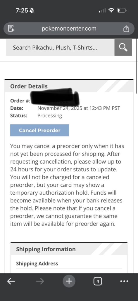 Anyone else’s pc pre orders still processing? Starting to get nervous.