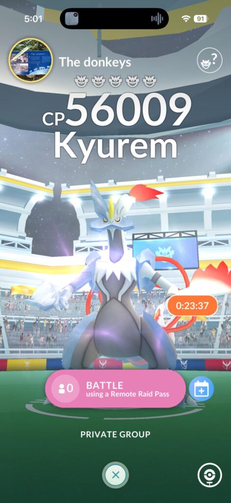 Zekrom and White Kyurem are up first at 5am