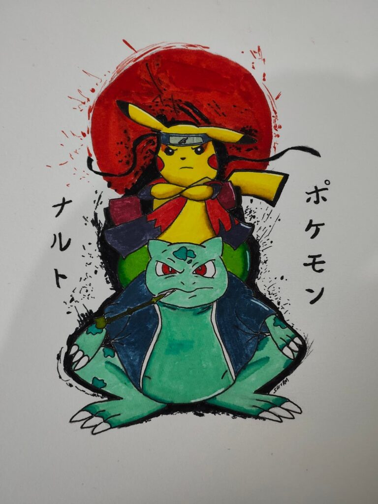 Pikachu & Bulbasaur : Pokemon X Naruto