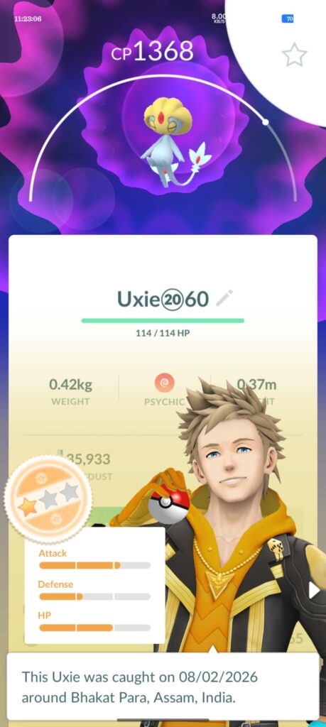 WILD UXIE SPAWN💗 AT MY HOME