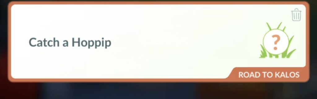 Tues: Catch a Hoppip gives Pikachu