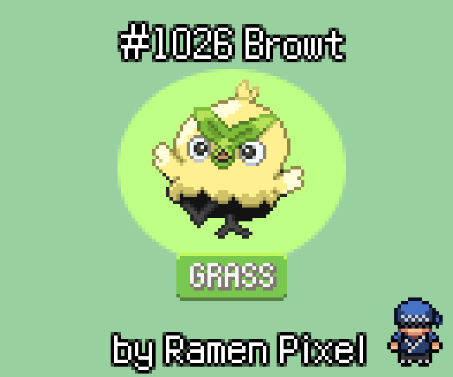 Browt in Pokémon Emerald style, by me! ^^