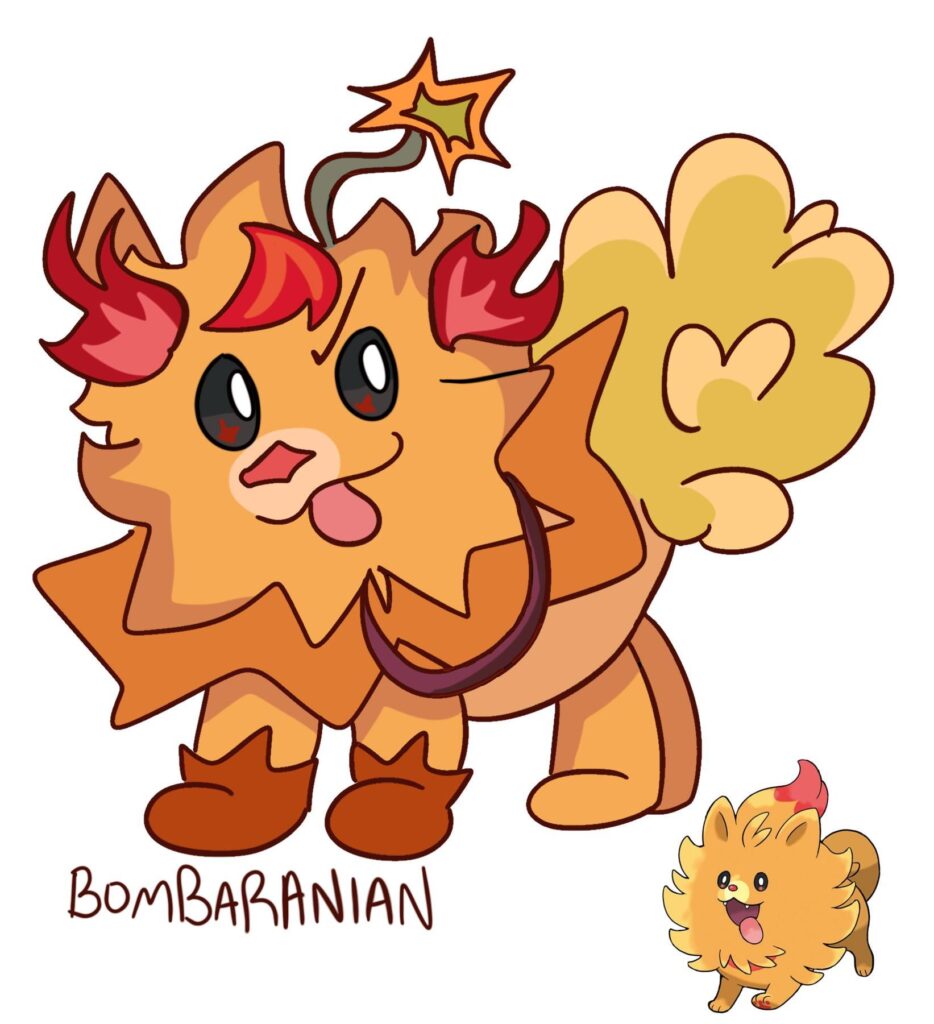 pombon mid evolution concept while its not revealed yet