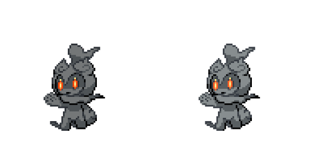 Made Some Sprites for My Favorite Pokémon, Marshadow! [OC]