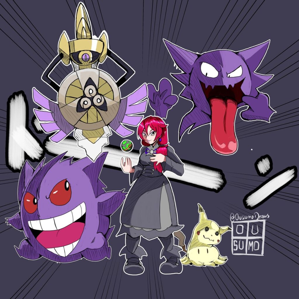 [OC] Pokemon trainer (Commissioner's OC as Hex Maniac)