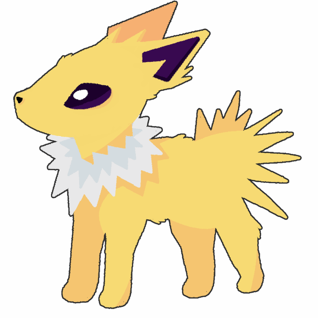 I decided to draw another Pokemon, jolteon
