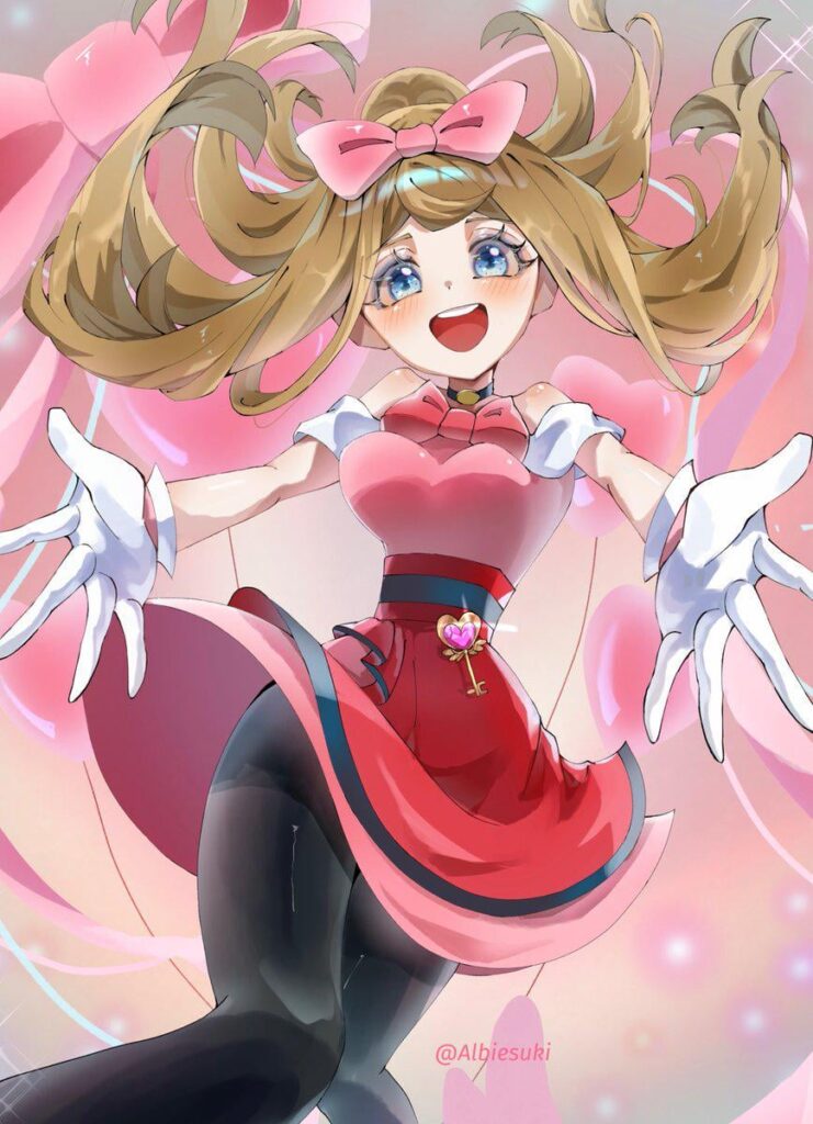 Serena 🫶 The long-haired version is cute too 💕 /  セレナ🫶髪長いのも可愛い💕 (By @Albiesuki)