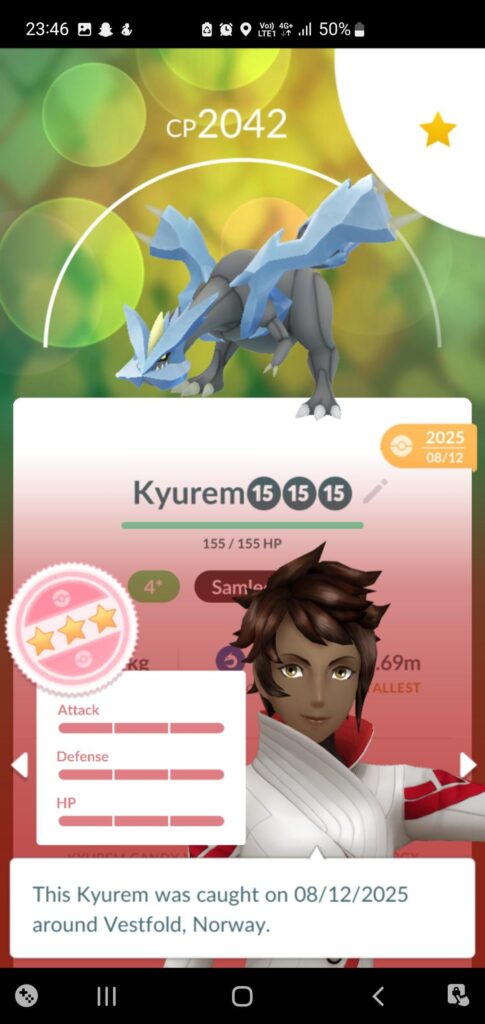 When I fuse this kyurem will it stay hundo? Sorry for noon questions I'm just very exited to fuse this one 😍