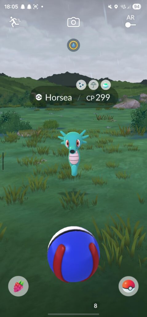Finally got Horsea (even got a shiny) to evolve for my Kanto dex, only 2 left!