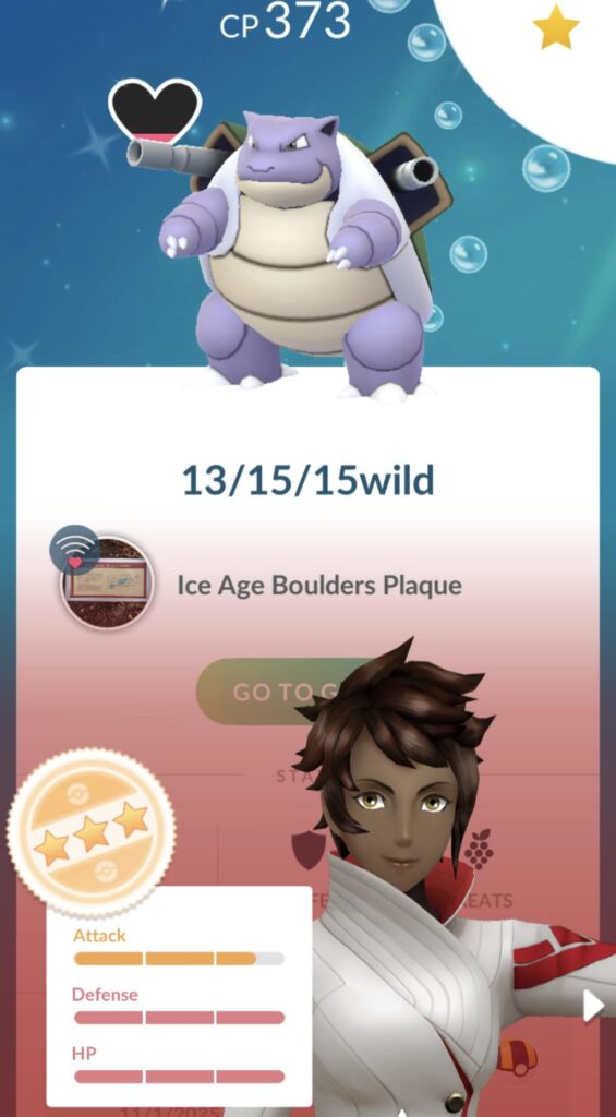 Wild shiny blastoise