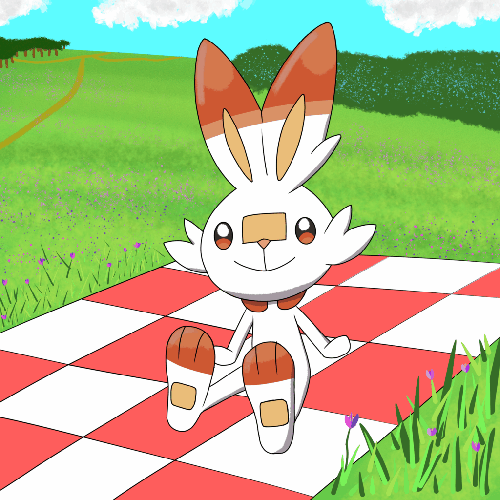 Scourbunny chilling at the park