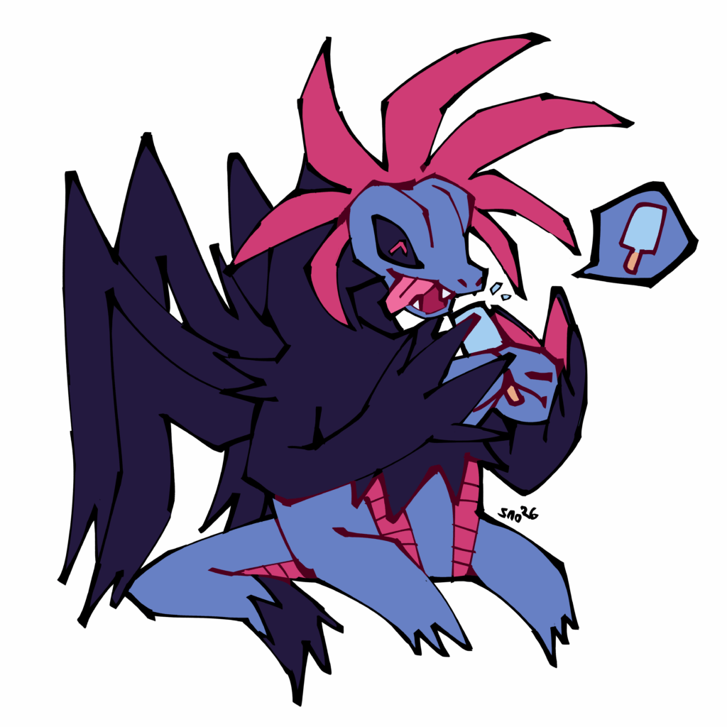 Dragon with a tasty treat! [OC]